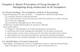 Chapter 3. Basic Principles of Drug Design III Designing drug molecules to fit receptors 3.1 Overall strategy: The multiphore method of drug design - drug.
