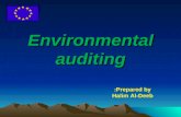 Environmental auditing Prepared by: Halim Al-Deeb.