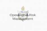 Operational Risk Management. ORM Definition ORM is the process of dealing with the risks associated with military operations, which includes: risk assessment,