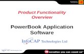 Product Functionality Overview PowerBook Application Software.