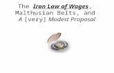 The Iron Law of Wages, Malthusian Belts, and A [very] Modest Proposal.