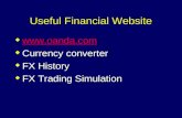 Useful Financial Website u   u Currency converter u FX History u FX Trading Simulation.