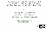 Coastal Dune Soils in Oregon, USA, Forming Allophane and Gibbsite by Georg H. Grathoff Curt D. Peterson Darren L. Beckstrand Funded by: