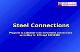 Steel Connections Program to calculate steel structures connections according to EC3 and DIN18800.