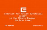 Solution for Future Electrical Supply in the Middle Europe Nuclear Power Ivo Kouklík ivo.kouklik@cez.cz.