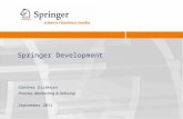 Springer Development Günther Eichhorn Director, Abstracting & Indexing September 2011.