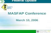 Federal Update MASFAP Conference March 10, 2006. National Student Loan Cohort Default Rates National Student Loan Cohort Default Rates 4.5 Percentage.