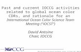 NASA 2012 Ocean Color Research Team Meeting, Seattle, 23-25 April 2012. IOCCG special session Past and current IOCCG activities related to global ocean.