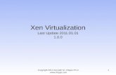 Xen Virtualization Last Update 2011.01.01 1.0.0 1Copyright 2011 Kenneth M. Chipps Ph.D. .