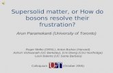 Supersolid matter, or How do bosons resolve their frustration? Roger Melko (ORNL), Anton Burkov (Harvard) Ashvin Vishwanath (UC Berkeley), D.N.Sheng (CSU.