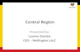Central Region Presented by: Leanne Stanley CEO – Wellington LALC.