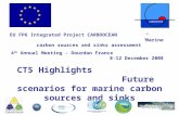 CT5 Highlights Future scenarios for marine carbon sources and sinks EU FP6 Integrated Project CARBOOCEAN ”Marine carbon sources and sinks assessment” 4.