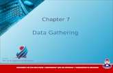 1 Data Gathering Chapter 7. Overview  Five key issues of data gathering  Data recording  Three main methods for data collection: 1.Interviews 2.Questionnaires.