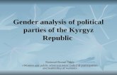 Gender analysis of political parties of the Kyrgyz Republic National Round Table «Women and public administration: political participation and leadership.