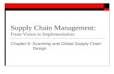 Supply Chain Management: From Vision to Implementation Chapter 6: Scanning and Global Supply Chain Design.