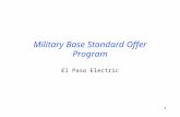 1 Military Base Standard Offer Program El Paso Electric.
