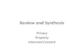 Review and Synthesis Privacy Property Informed Consent.