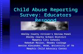 Child Abuse Reporting Survey: Educators Respond Shelby County Citizen’s Review Panel Shelby County School District Memphis City Schools Rebekah Miller,