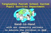Tangipahoa Parish School System Pupil Services Department Hand-in-Hand with our community partners to educate the children in OUR world!