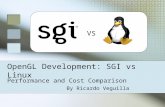 OpenGL Development: SGI vs Linux Performance and Cost Comparison By Ricardo Veguilla VS.