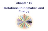 Chapter 10 Rotational Kinematics and Energy. Units of Chapter 10 Angular Position, Velocity, and Acceleration Rotational Kinematics Connections Between.