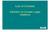 INTRODUCTION The law requires that the parties to an agreement intend that it be legally enforceable. such intention mat be express or implied from the.