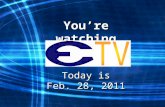 You’re watching Today is Feb. 28, 2011. ECHS celebrates Black History Month Feb. 2011.