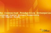 The Connected Productive Enterprise Technology Enabled Business Productivity in the Digital Decade.