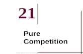 Copyright 2008 The McGraw-Hill Companies 21-1 21 Pure Competition.