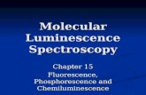 Molecular Luminescence Spectroscopy Chapter 15 Fluorescence, Phosphorescence and Chemiluminescence.
