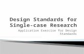 Wayne Fisher, Tom Kratochwill and Rob Horner. Application Exercise for Design Standards.