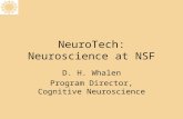 NeuroTech: Neuroscience at NSF D. H. Whalen Program Director, Cognitive Neuroscience.