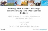 Moving the Market through Benchmarking and Disclosure Policy KEEA Energy Efficiency Conference September 20, 2011 Leslie Cook US EPA ENERGY STAR Commercial.