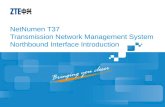 NetNumen T37 Transmission Network Management System Northbound Interface Introduction.