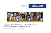 Supply Chain Visibility and Collaboration An Infosys-Microsoft joint initiative Executive Overview – 27-Jan-2009.