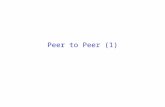 Peer to Peer (1). References  Chapter 2.9 of Kurose and Ross  Papers oOpenNap: Open Source Napster Server oJ. Liang, R. Kumar and K. Ross, Understanding.