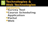 Survey Tool  Course Scheduling Application  Portal  Web.