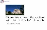 Structure and Function of the Judicial Branch Principles of GPA.