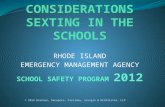 RHODE ISLAND EMERGENCY MANAGEMENT AGENCY SCHOOL SAFETY PROGRAM 2012 © 2012 Brennan, Recupero, Cascione, Scungio & McAllister, LLP.