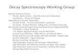 Decay Spectroscopy Working Group Nuclear Structure Theory Morten Hjorth-Jensen – Shell Structure and Interactions Ivan Borzov – Theory of  Decay Applications.