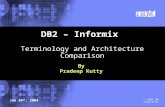 © 2004 IBM Corporation DB2 – Informix Terminology and Architecture Comparison By Pradeep Kutty Jan 30 th, 2004.