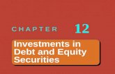 Investments in Debt and Equity Securities Investments in Debt and Equity Securities C H A P T E R 12.