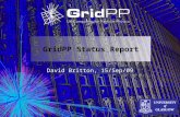 GridPP Status Report David Britton, 15/Sep/09. 2 Introduction Since the last Oversight: The UK has continued to be a major contributor to wLCG A focus.