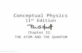© 2010 Pearson Education, Inc. Conceptual Physics 11 th Edition Chapter 32: THE ATOM AND THE QUANTUM.