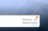 Rates of Reaction Chapter 6. Chemical Kinetics Info Given: (deals only with very beginning and very end) 1. Balanced equation tells us nature, state,