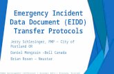 NENA Development Conference | October 2014 | Orlando, Florida Emergency Incident Data Document (EIDD) Transfer Protocols Jerry Schlesinger, PMP – City.
