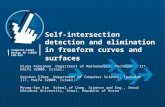 Self-intersection detection and elimination in freeform curves and surfaces Diana Pekerman Department of Mathematics, Technion – IIT, Haifa 32000, Israel;
