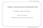 H. Huang Transparency No.3-1 The 68HC11 Microcontroller Chapter 3: Data Structures and Subroutine Calls The 68HC11 Microcontroller Han-Way Huang Minnesota.