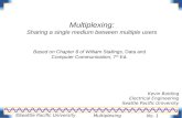 Multiplexing No. 1  Seattle Pacific University Multiplexing: Sharing a single medium between multiple users Kevin Bolding Electrical Engineering Seattle.