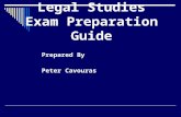 Legal Studies Exam Preparation Guide Prepared By Peter Cavouras.